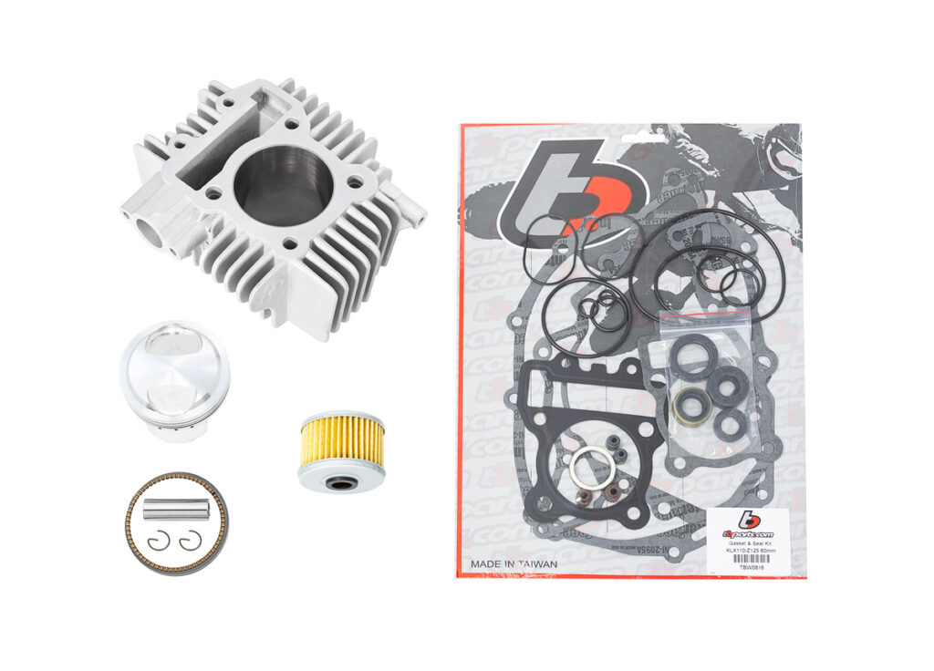 TB V2 143cc Forged Piston Bore Kit Gaskets Seals Oil Filter