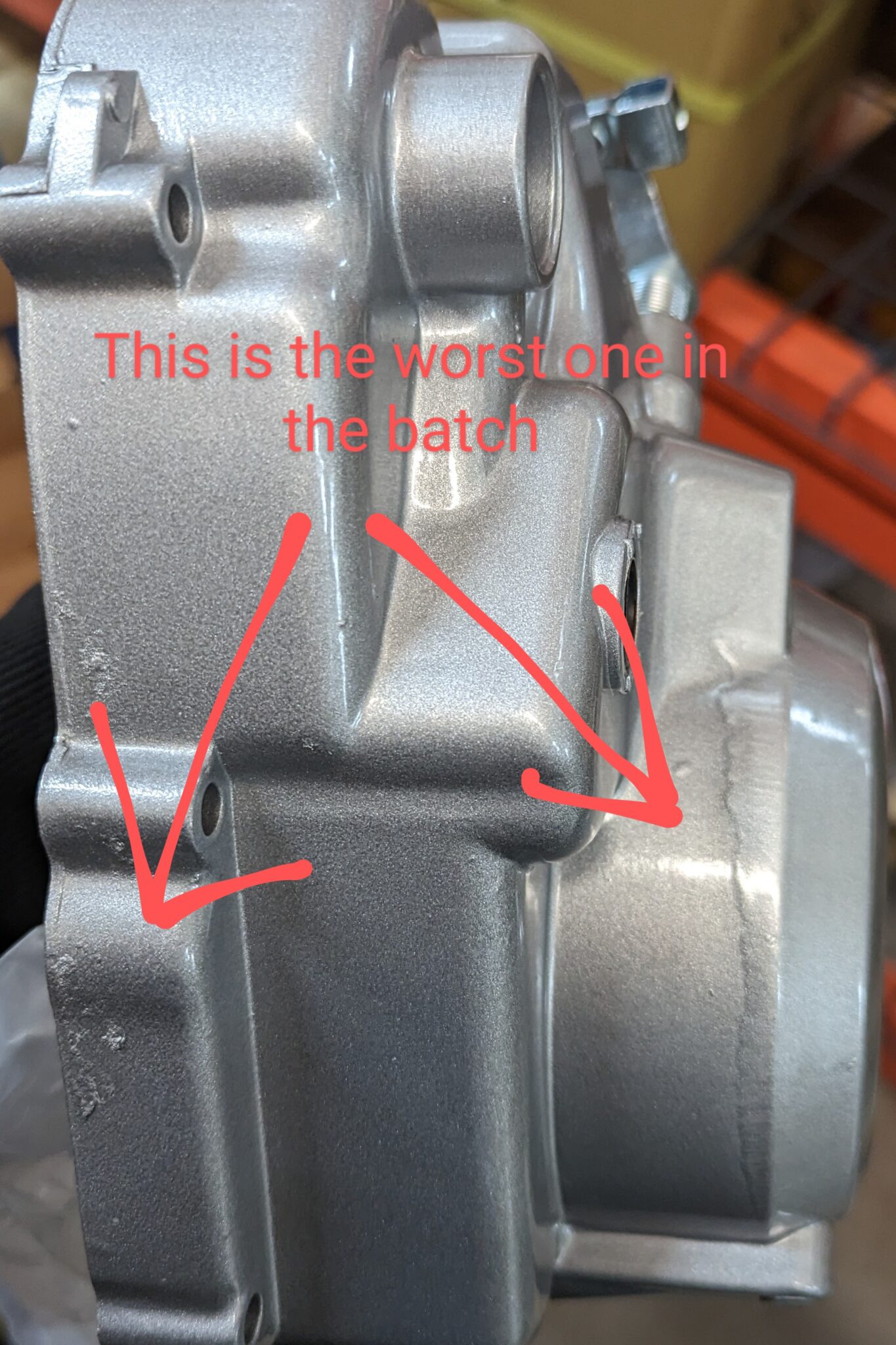 TB Manual KLX110 Clutch Kit Gray w/Paint imperfections