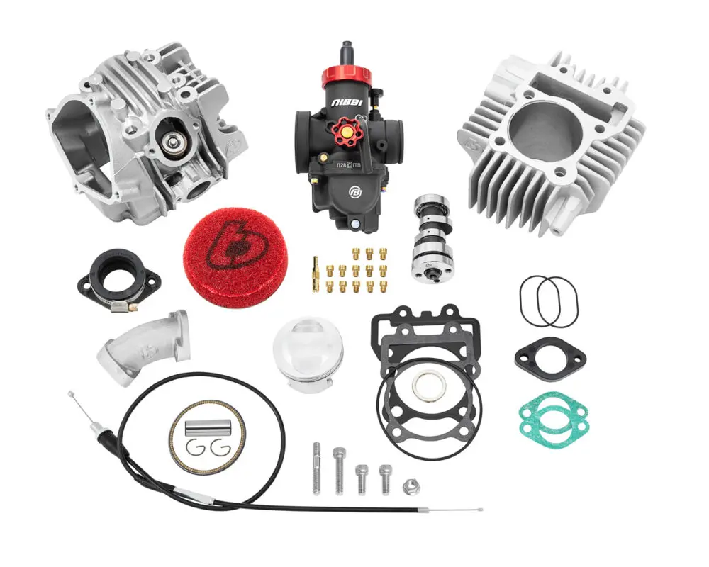 TB 170cc to 184cc Bore Kit, Race Head V2, and 28mm Carb Kit