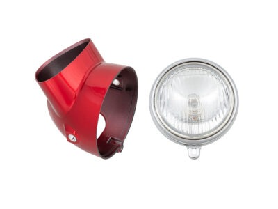 TB Headlight and Bucket Kit, Candy Ruby Red - CT70 KO & Other Models