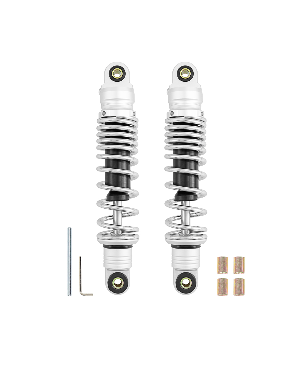 TB Rear Shock Set - 330mm Chrome 1 TB Rear Shock Set - 330mm Chrome