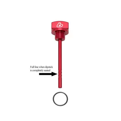 TB Dipstick, Billet Red - KLX140