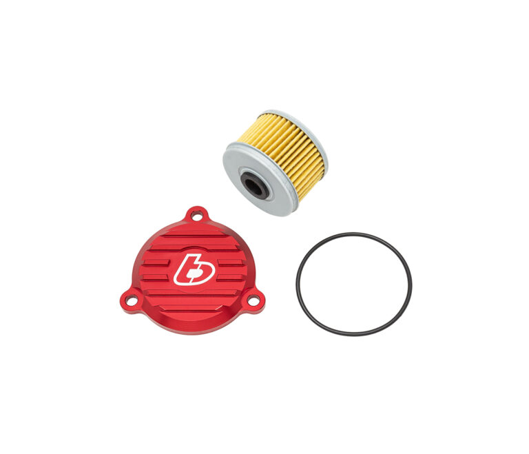 TB Red Billet Oil Filter Cover w/Filter – KLX140 - TBparts.com