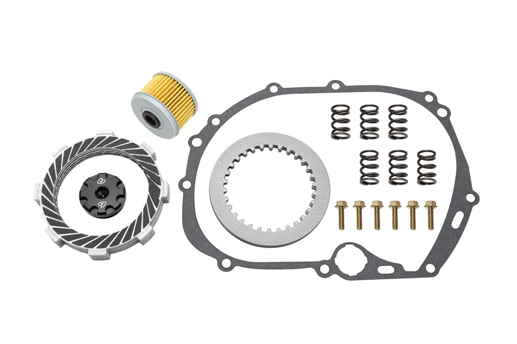 TB HD Clutch Plate Kit, Oil Filter & Oil Fill Cap, Black – KLX110