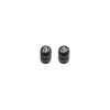 Valve Stem Cap Set, Black w/TB logo