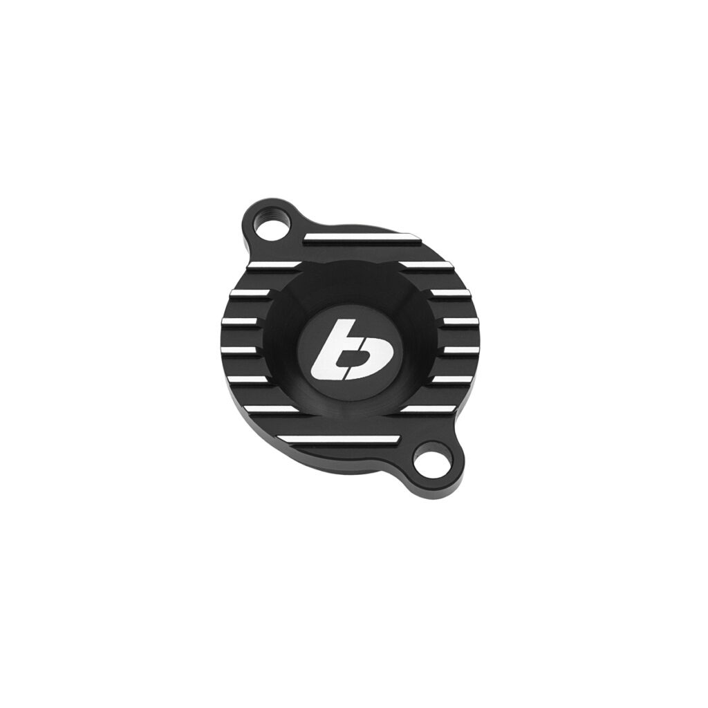 TB Oil Filter Cover, Billet Black - Daytona 190