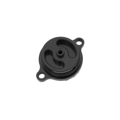 Oil Filter Cover, CNC Billet, Black - Daytona 190