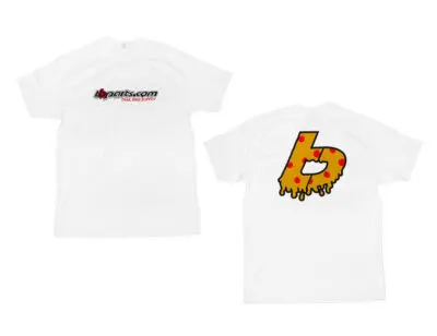 TB T-Shirt, Crispy Pizza - White