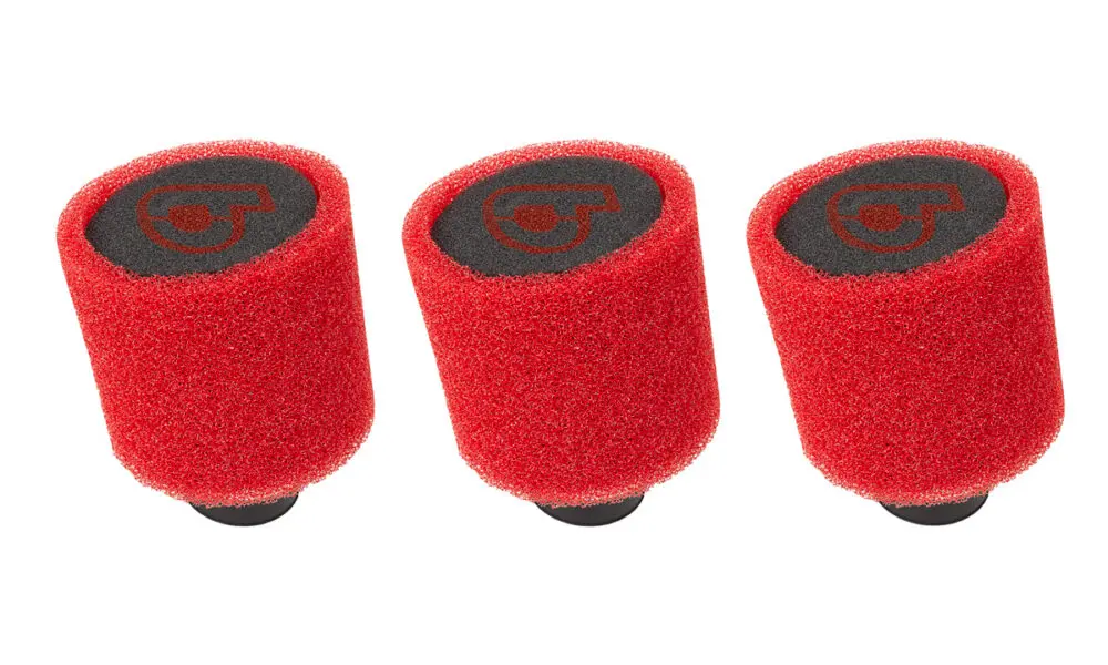 Foam Air Filter, 49mm, Cylinder Style, 3 Pcs