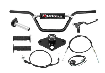 TB Handlebar & throttle Kit, Black - Z50 1988+