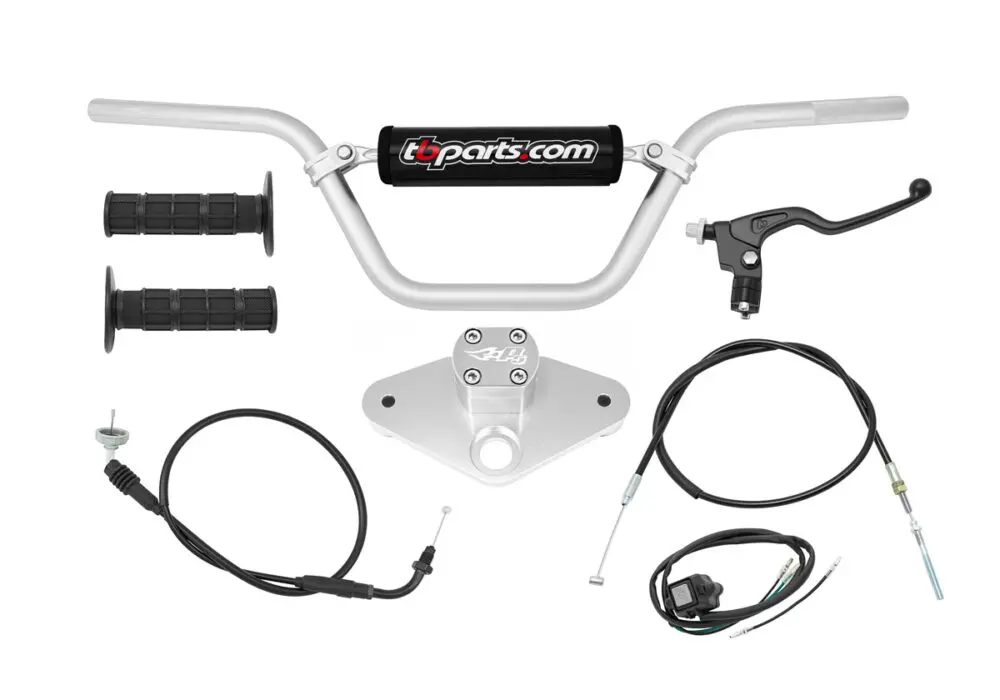 TB Handlebar Kit, Silver - Z50 1988+