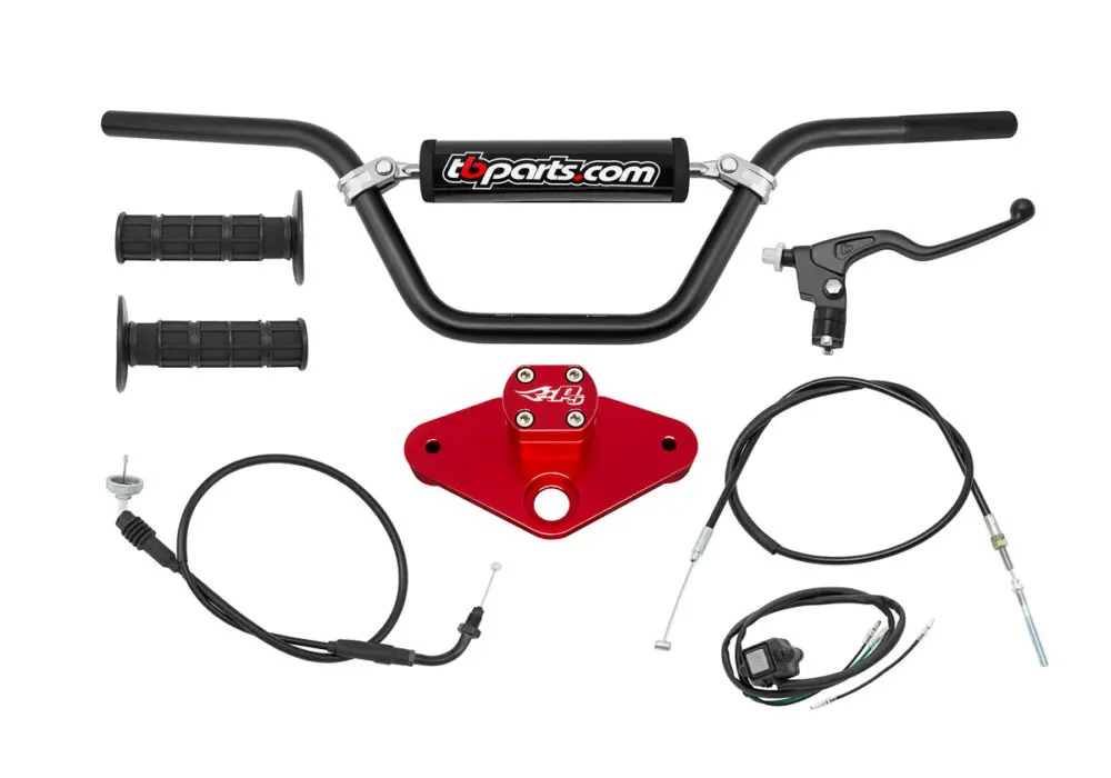 Handlebar Kit, Red - Z50 1988+