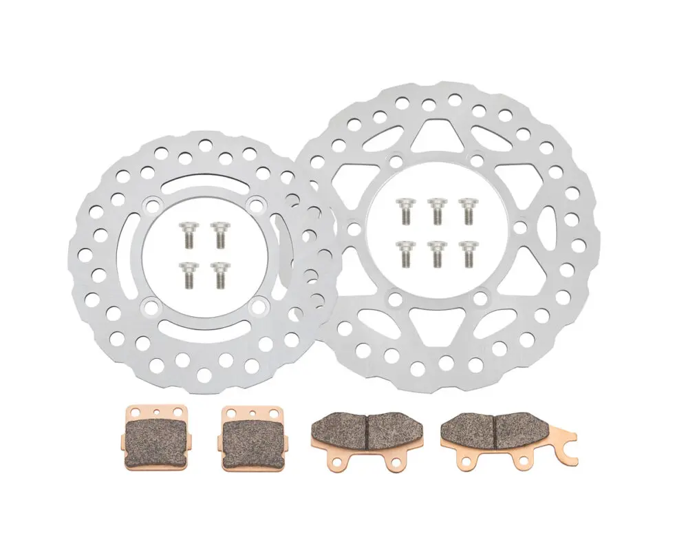 Front & Rear Brake Rotor/Pad Kit - KLX140