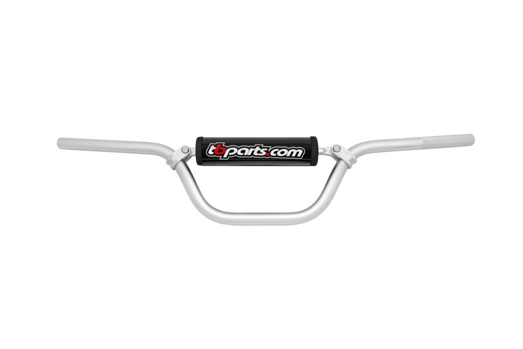 Handlebar, silver - Mid rise - KLX140, CRF100, CRF125 & Others