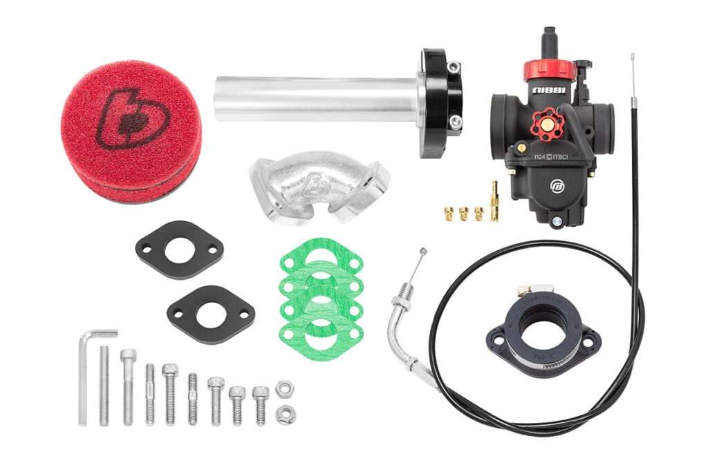 TB Carb kit, Nibbi 24, Black Billet Throttle - TTR110