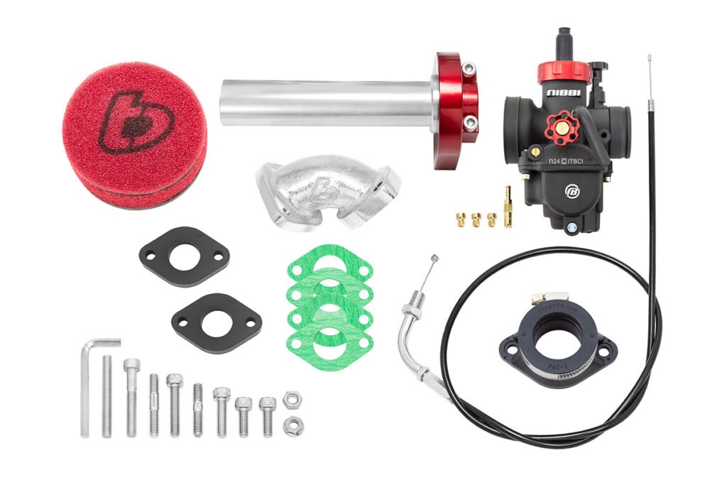 TB Carb kit, Nibbi 24, Red Billet Throttle - TTR110