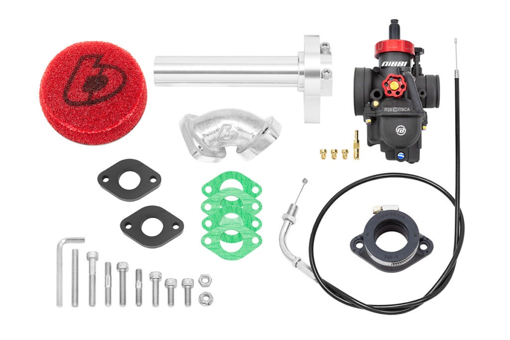 TB Carb kit, Nibbi 26, Silver Billet Throttle - TTR110