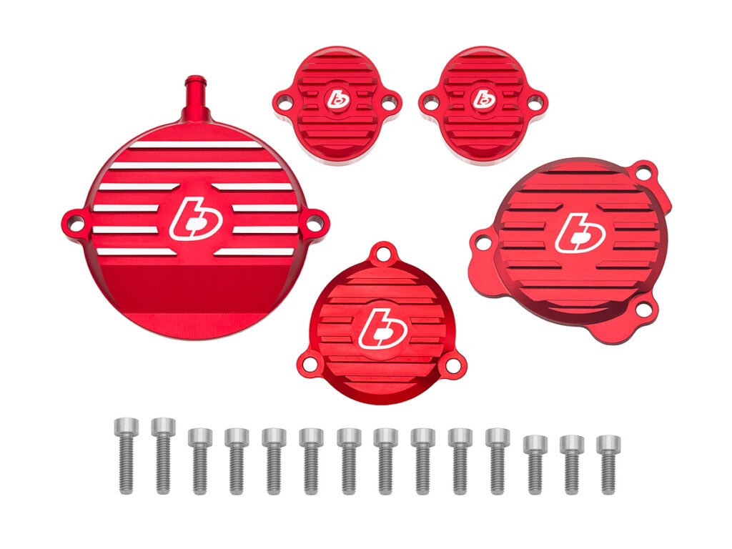 TB Billet Dress Up kit, Red w/Ti Hardware - KLX140