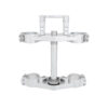 PCM Triple Clamp, Billet CNC, Raw/Silver - KX85/KLX140