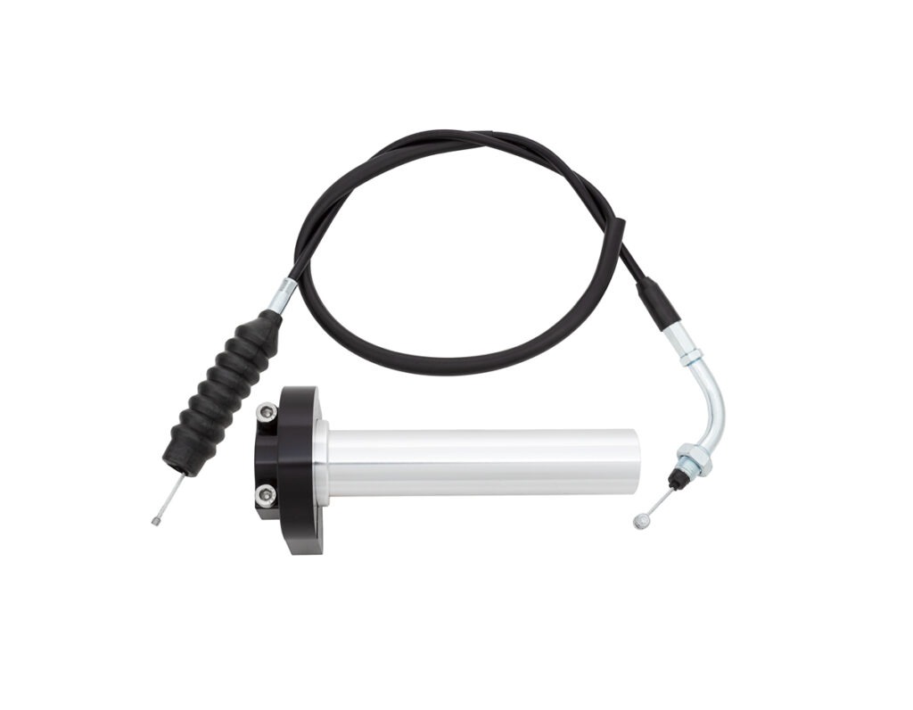 TB 1/4 turn throttle kit, Black - KLX110