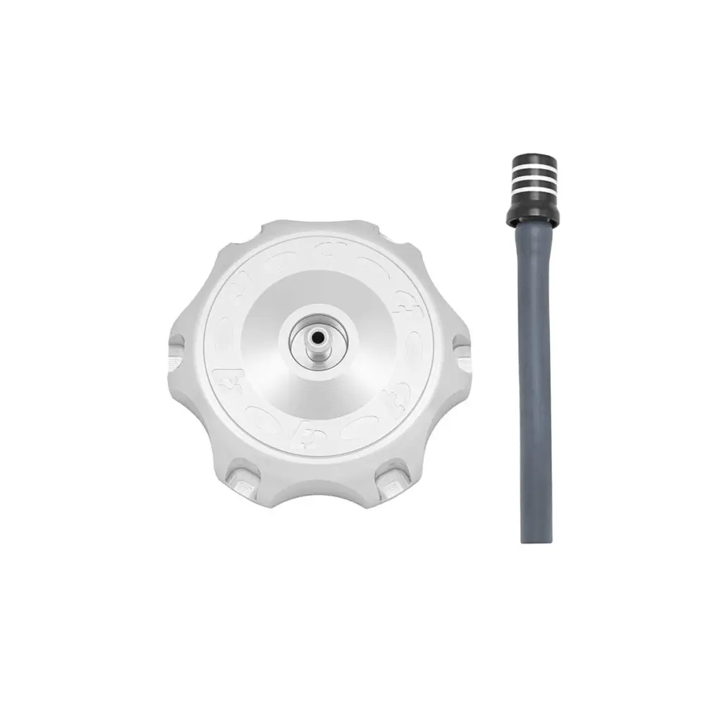 TB Gas Cap, CNC, Silver - KLX110 2010+ & KLX140