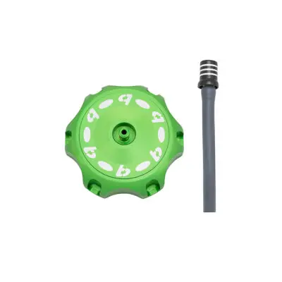 TB Gas Cap, CNC, Green - KLX110 2010+ & KLX140