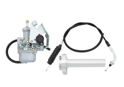 Carb & Throttle kit, Silver - KLX110
