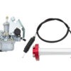 Carb & Throttle kit, Red - KLX110