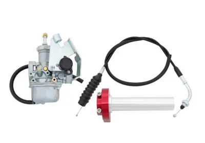 Carb & Throttle kit, Red - KLX110