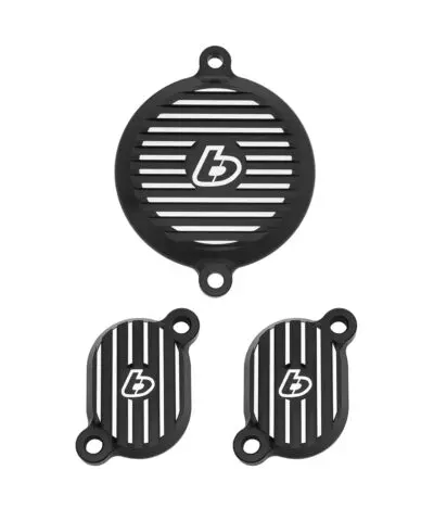 TB Head Cover Set, CNC , Black - Grom 2014- 2021