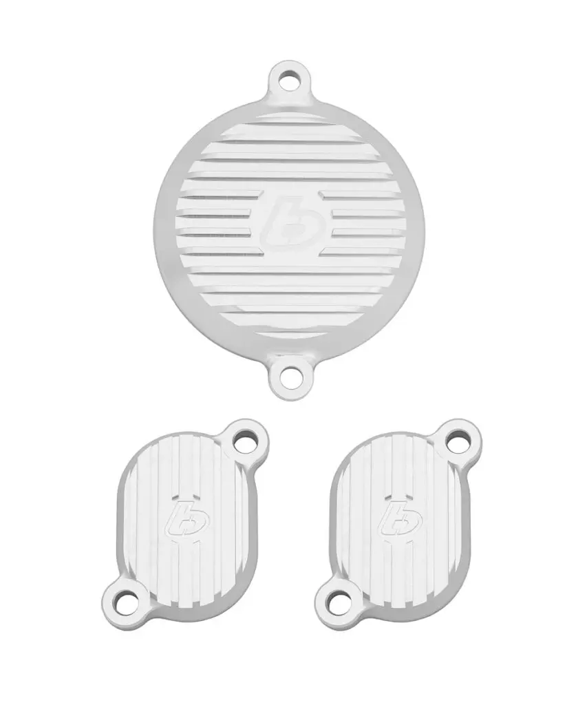 TB Head Cover Set, CNC, Silver - Grom 2014- 2021
