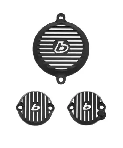 Head Cover Set, CNC, Black - Grom 2022+