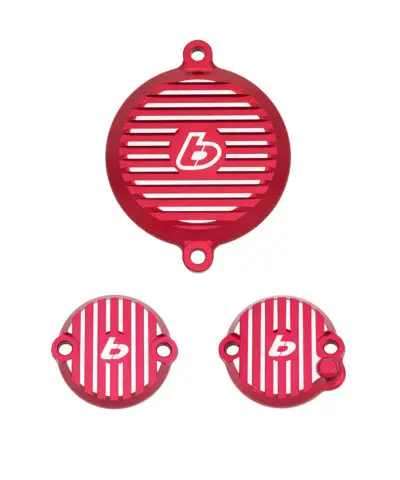 TB Head Cover Set, CNC, Red - Grom 2022+