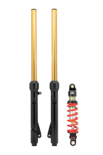 TB Forks, HD springs w/Gold TiN Coated uppers, & DNM Shock, 290mm, 250# kit – 2002-2009 KLX110