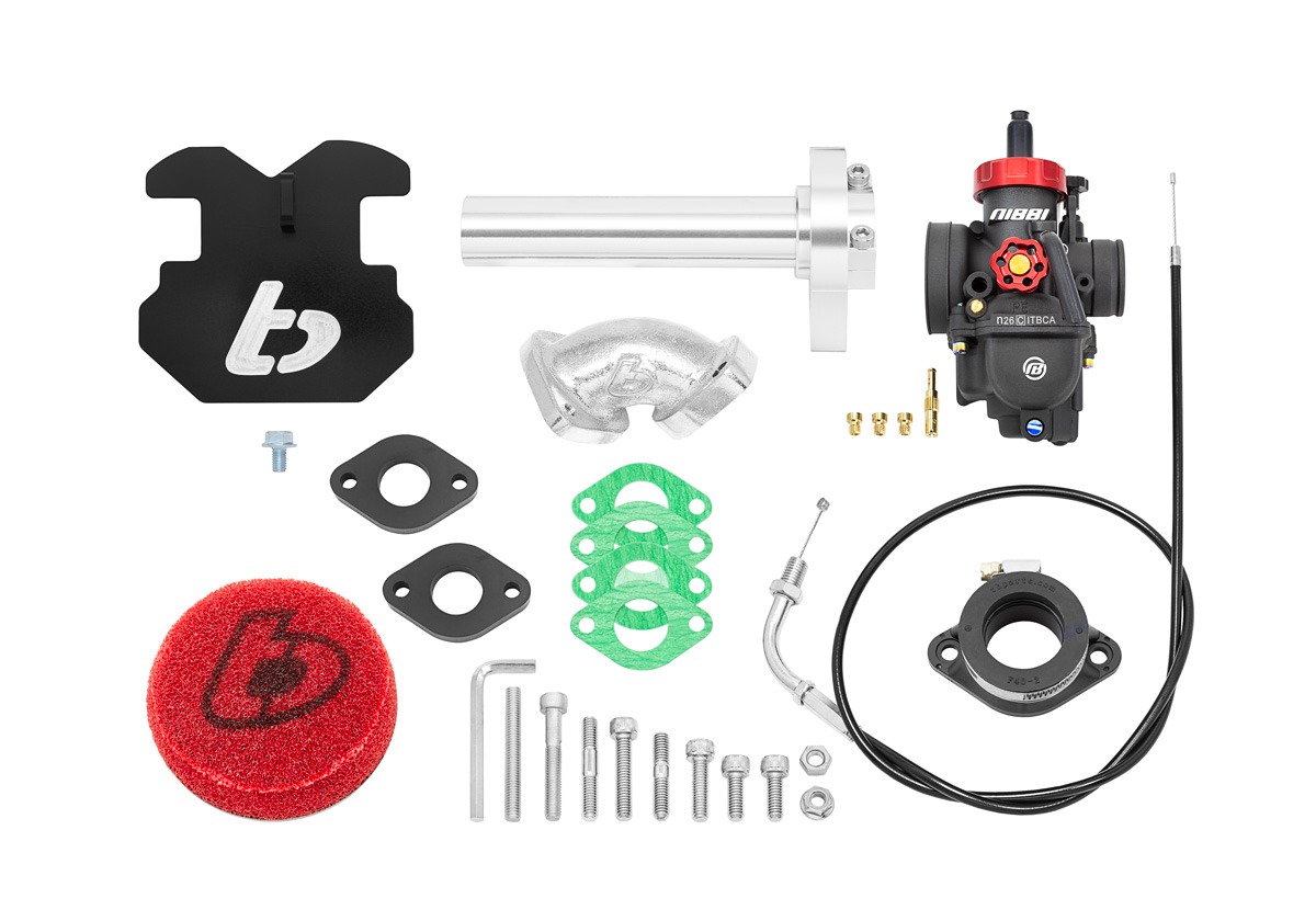 Carb kit, Nibbi 26, Silver Billet Throttle - TTR110 1 Carb kit, Nibbi 26, Silver Billet Throttle - TTR110