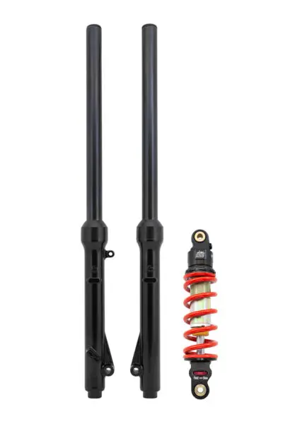 TB Forks, HD springs w/Black TiN Coated uppers, & DNM Shock, 290mm, 340# kit – 2010+ KLX110 & KLX110L