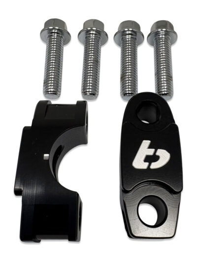 TB Handlebar Clamp , Black, CNC Billet - KLX110 & KLX140