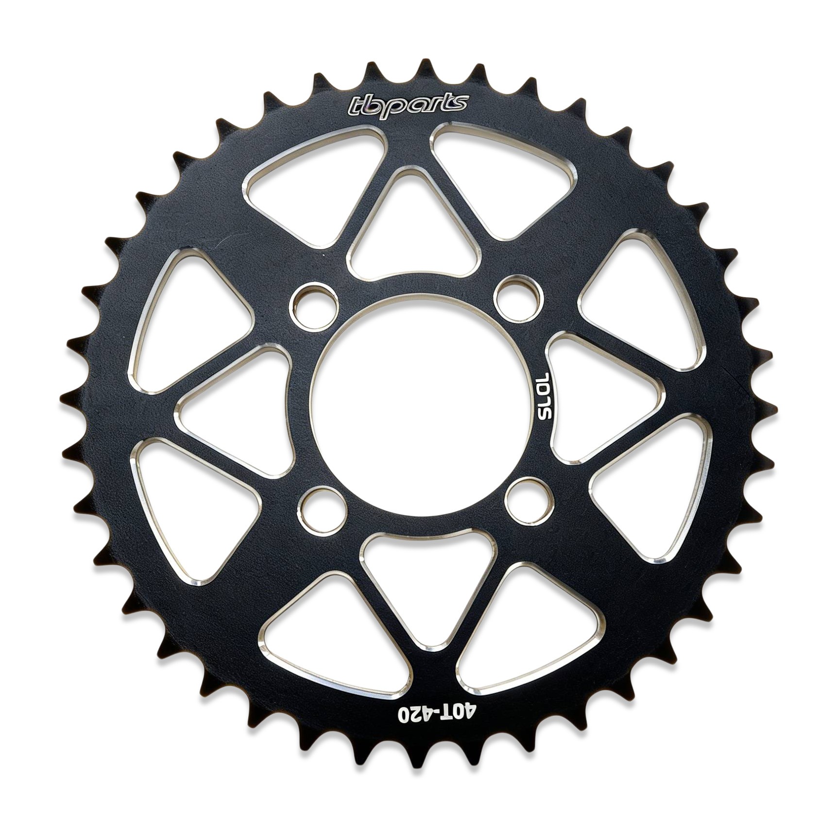 TB Rear Sprocket , 40T 7075 CNC Black - KLX110 1 TB Rear Sprocket , 40T 7075 CNC Black - KLX110