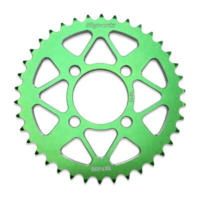 TB Rear Sprocket , 38T 7075 CNC Green - KLX110