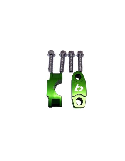 TB Handlebar Clamp , Green, CNC Billet - KLX110 & KLX140
