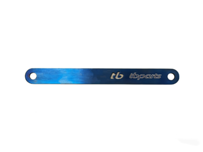 TB Titanium Brake Torque Arm, Anodized Blue Oil Slick – KLX110 & KLX110L