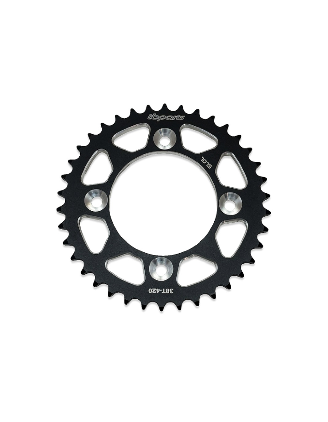 TB Rear Sprocket , 38T 7075 CNC Black - CRF110 1 TB Rear Sprocket , 38T 7075 CNC Black - CRF110