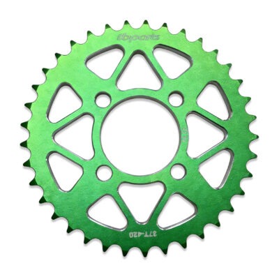 TB Rear Sprocket , 37T 7075 CNC Green - KLX110
