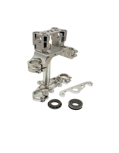 TB Raw CNC Billet Triple Clamp set, with stem bearings CRF110,125 [2019+]
