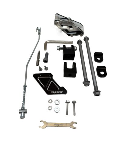 TBparts Swingarm, +2" Gray With Chain Guide – Honda CRF110F 6