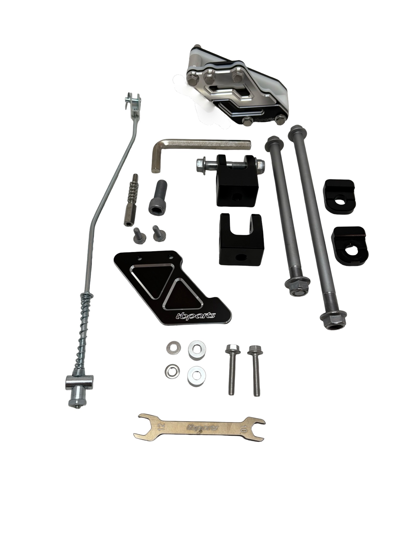 TBparts Swingarm, +2" Gray With Chain Guide – Honda CRF110F 3 TBparts Swingarm, +2" Gray With Chain Guide – Honda CRF110F - Image 3