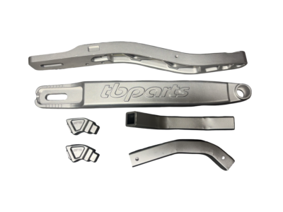 TBparts Swingarm, +2" Gray With Chain Guide – Honda CRF110F 5