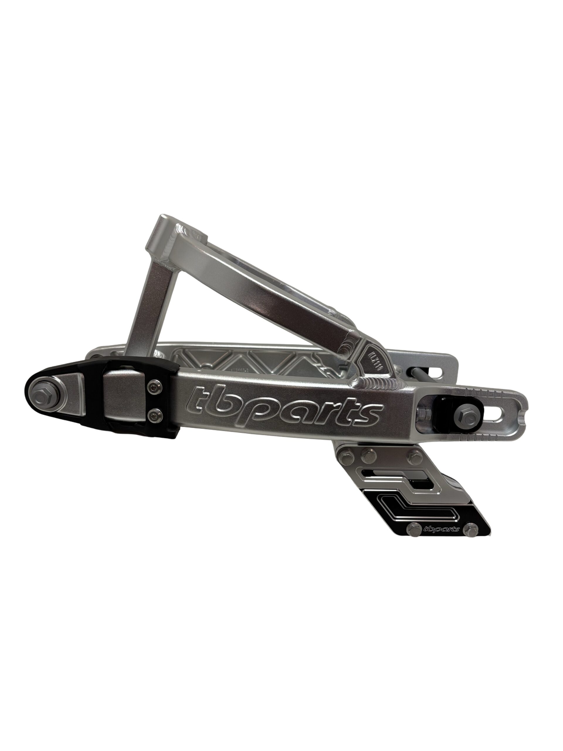 TB Swingarm, +2″ Silver With Chain Guide – Kawasaki KLX110 1 TB Swingarm, +2″ Silver With Chain Guide – Kawasaki KLX110