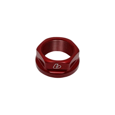 TB Top Clamp Nut, 7075 CNC, Red – CRF110 & CRF125