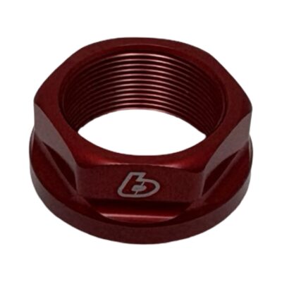 TB Top Clamp Nut, 7075 CNC, Red – CRF110 & CRF125